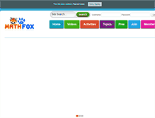 Tablet Screenshot of mathfox.com